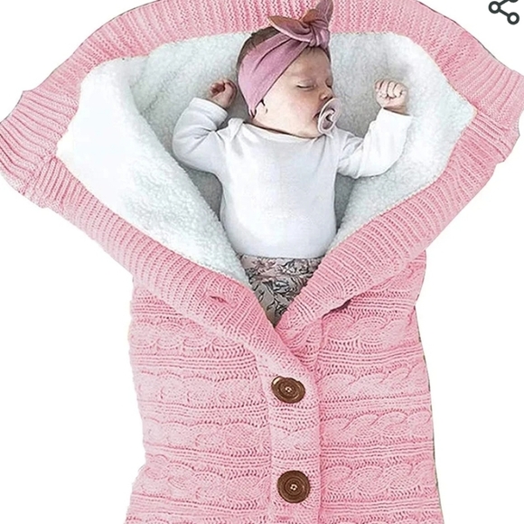 🛍️👗 2 for $25 XMWEALTHY Unisex Infant Swaddle Blankets Soft Thick Fleece Knit - Picture 1 of 3